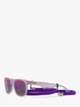 Ray-Ban Junior RJ9052S Unisex New Wayfarer Rectangular Sunglasses, Opal Purple