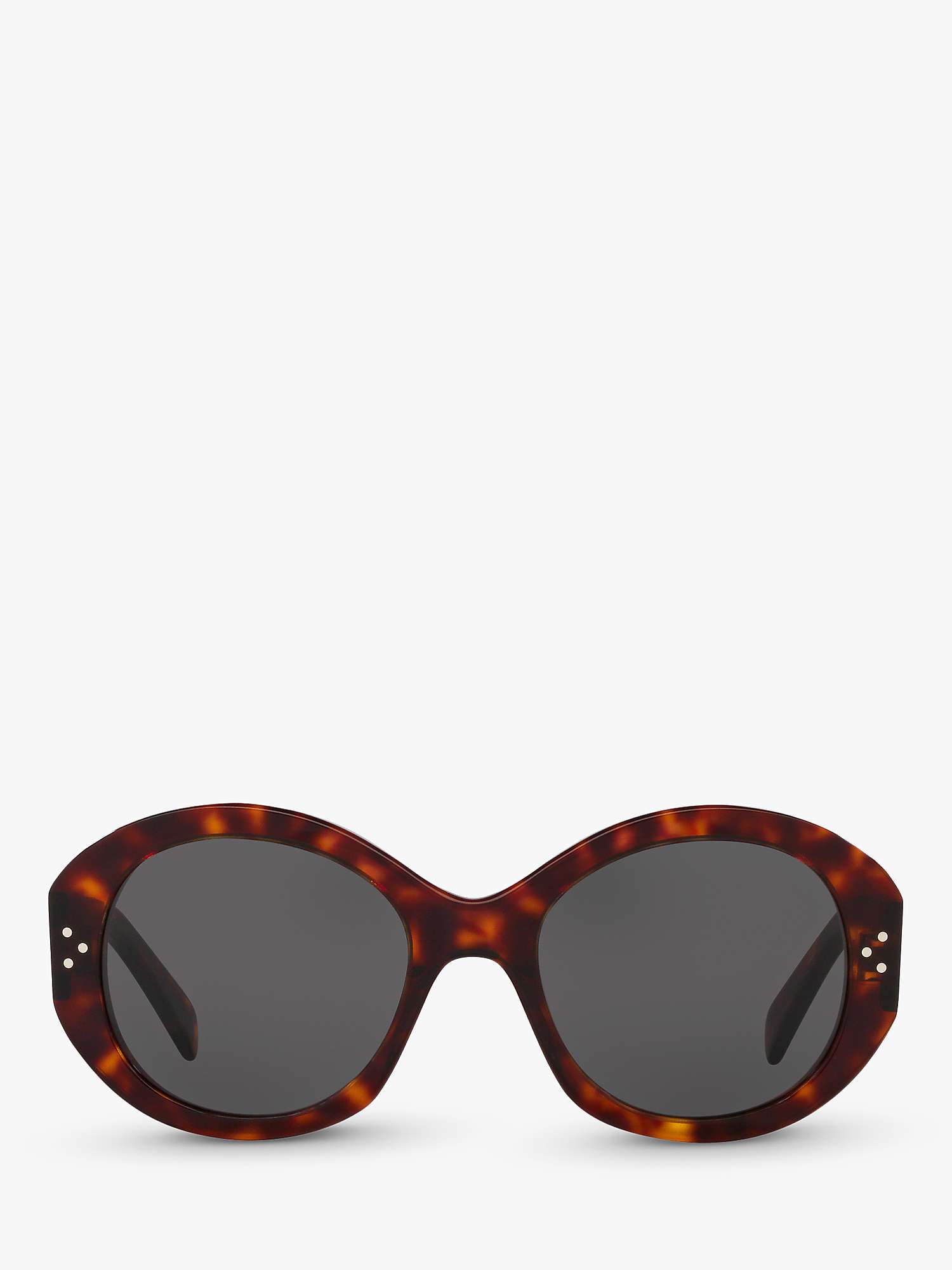 Buy Celine CL40240I Women's Oval Sunglasses, Tortoise/Grey Online at johnlewis.com