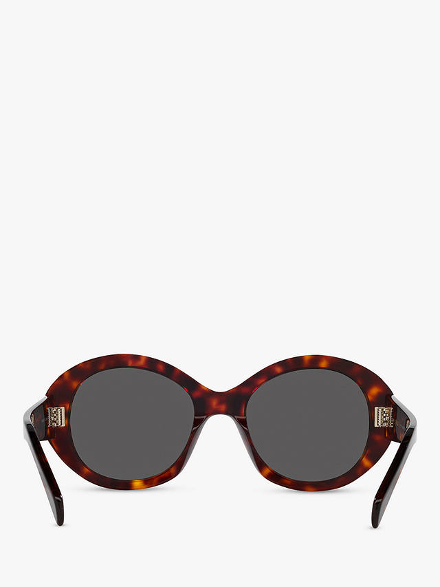 Celine CL40240I Women's Oval Sunglasses, Tortoise/Grey