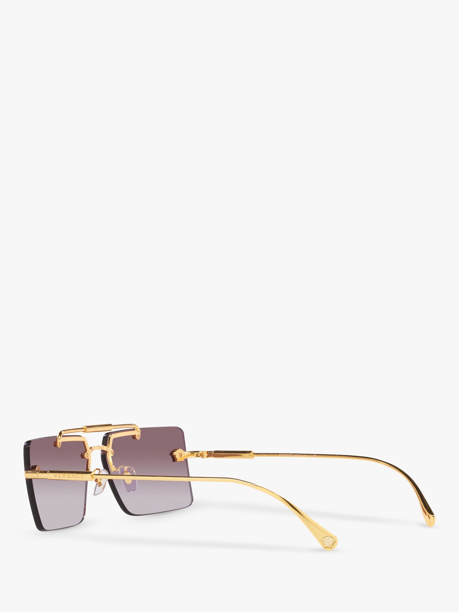 Versace VE2245 Women's Rectangular Sunglasses, Gold