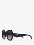Prada PR28ZS Women's Pillow Sunglasses, Black