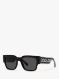 Dolce & Gabbana DG6184 Unisex Square Sunglasses, Crystal/Black