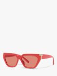 Tiffany & Co TF4205U Women's Irregular Sunglasses, Coral