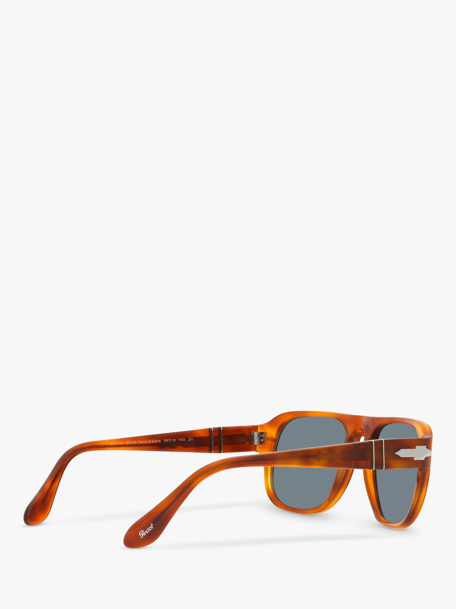 Persol PO3310 Unisex Pillow Sunglasses, Terra Di Siena/Blue