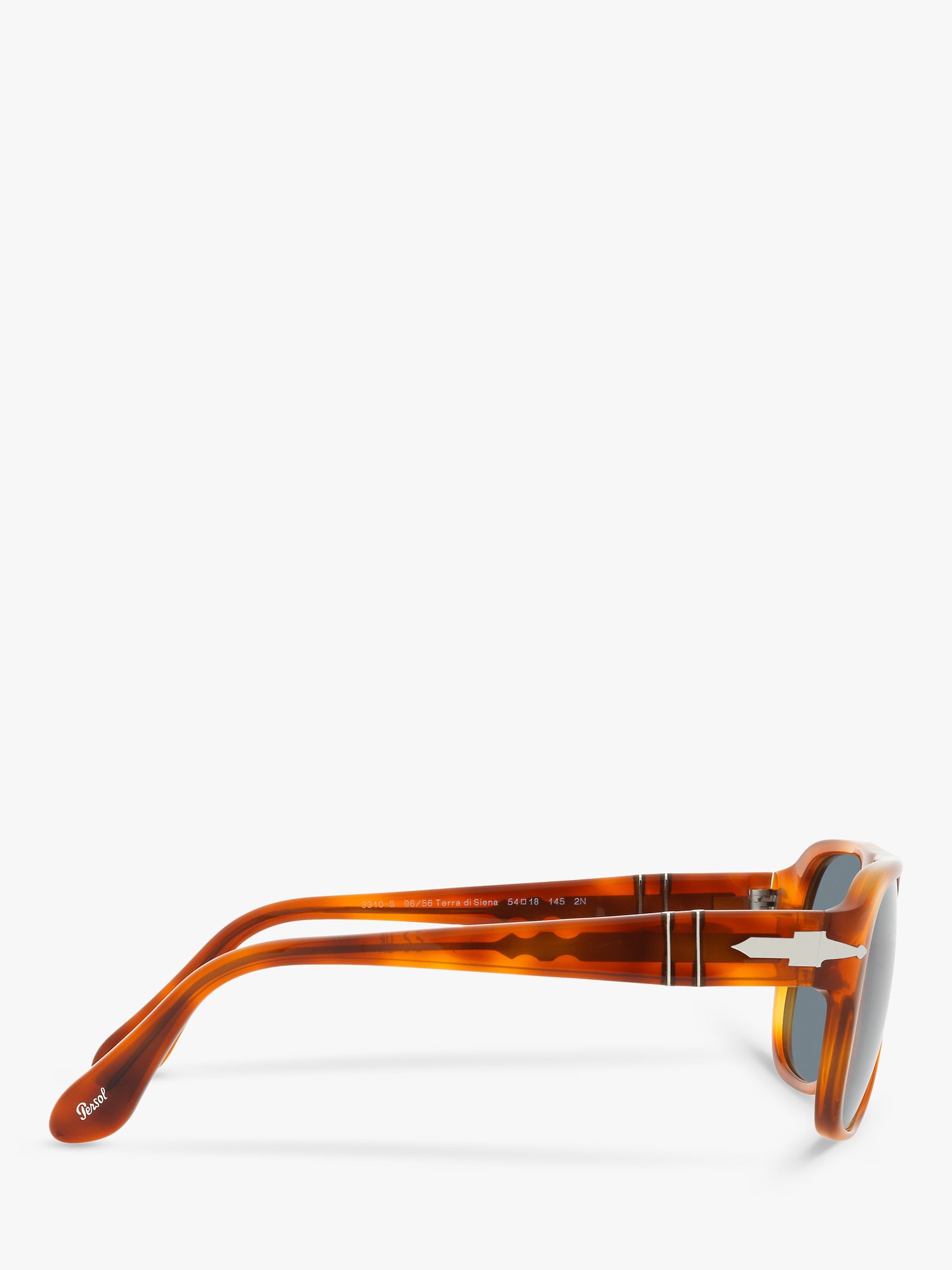 Persol PO3310 Unisex Pillow Sunglasses, Terra Di Siena/Blue
