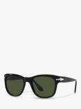 Persol PO3313S Square Sunglasses, Black/Green