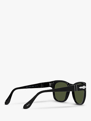Persol PO3313S Square Sunglasses, Black/Green