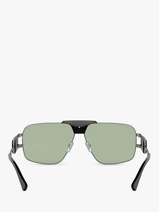 Versace VE2251 Men's Aviator Sunglasses, Gunmetal