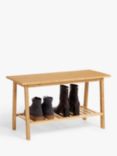 John Lewis Bamboo Shoe Bench, Natural