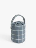 John Lewis Woven Check Door Stop, Blue