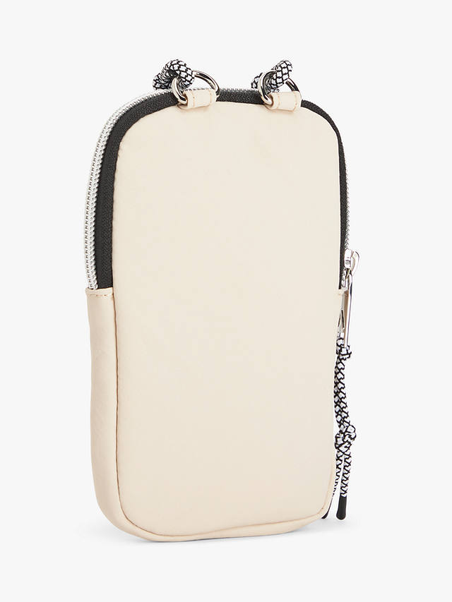 John Lewis ANYDAY Quilted Slim Phone Bag, Off White