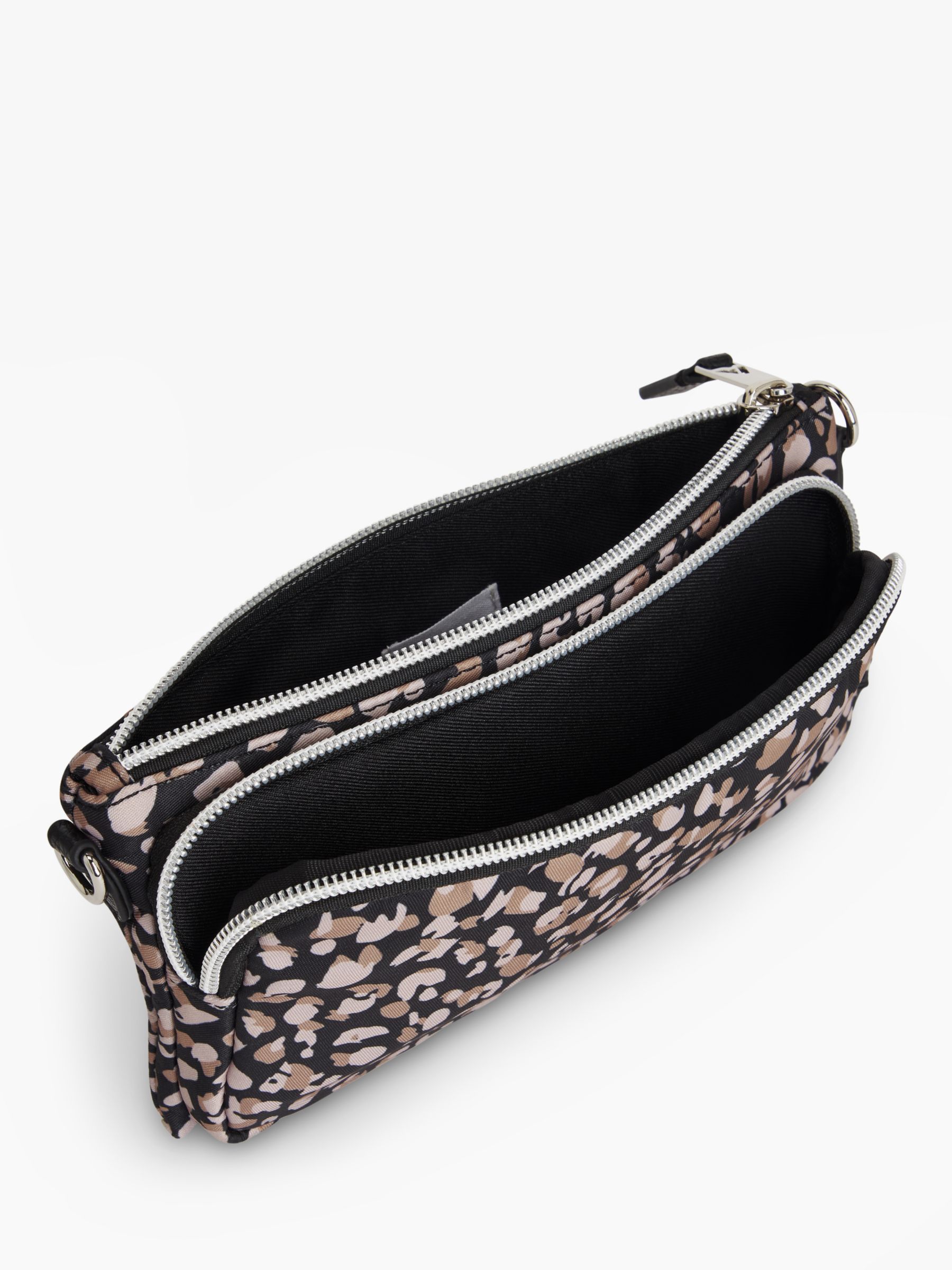 John Lewis ANYDAY Sport Small Crossbody Bag, Black/Animal at John Lewis ...