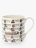 McLaggan Smith Kings & Queens of England Bone China Mug, 350ml, Multi