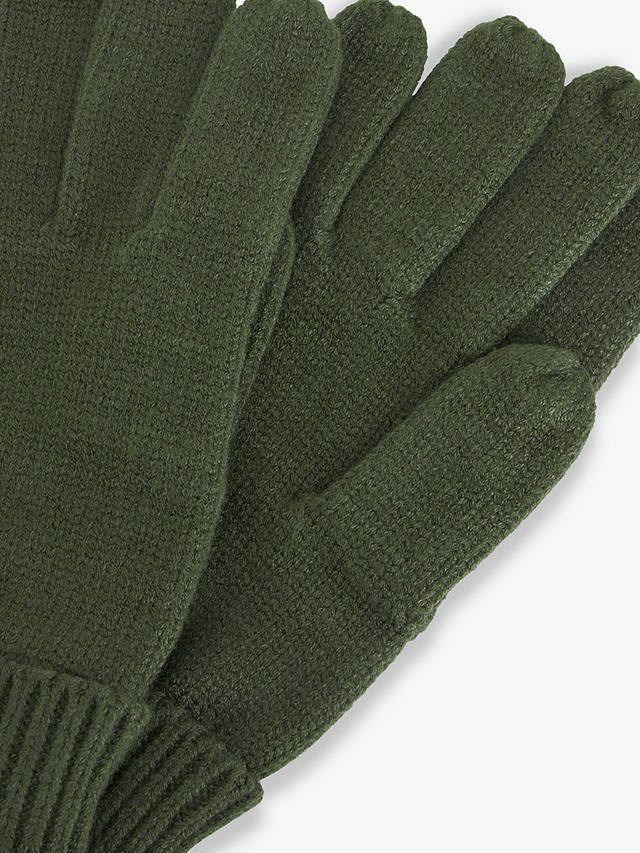 John Lewis ANYDAY Knitted Gloves, Grape Leaf