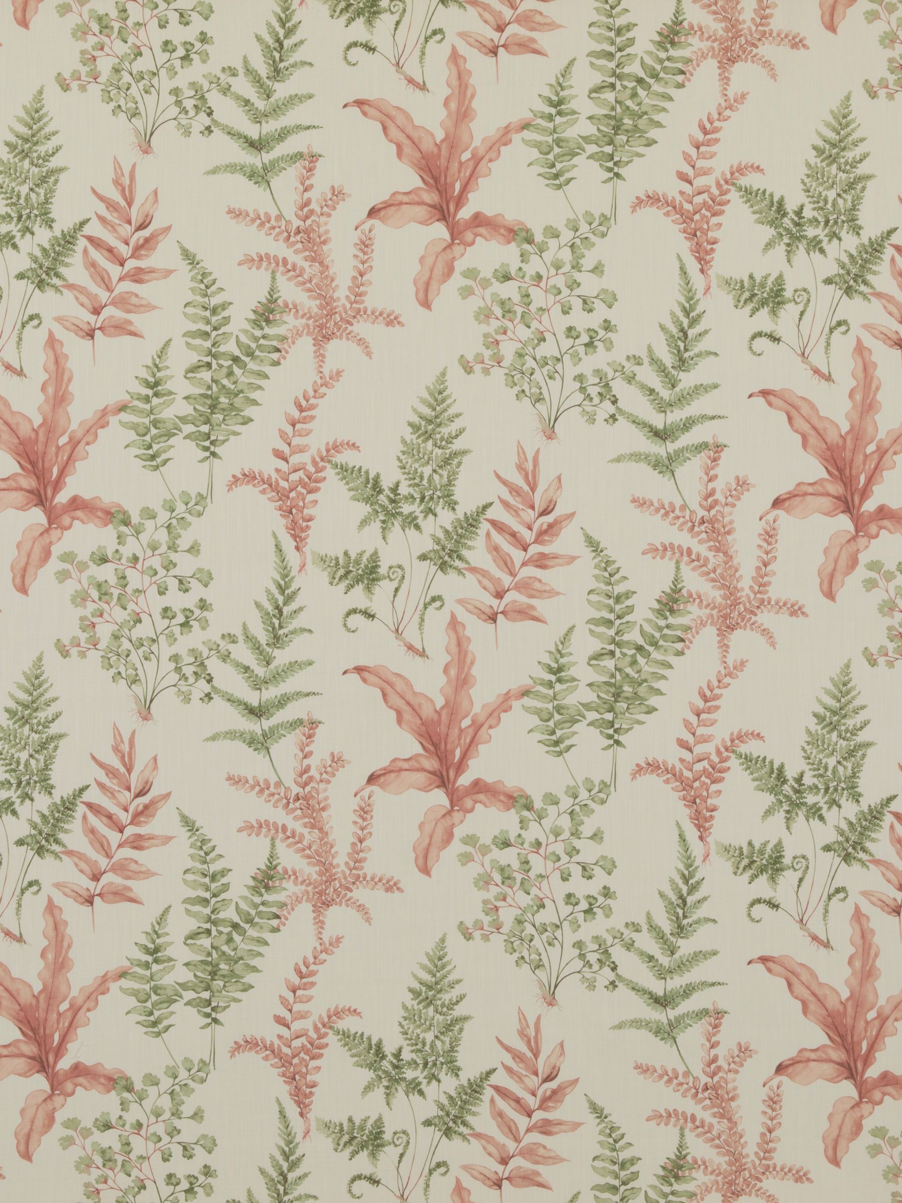 GP & J Baker Ferndown Furnishing Fabric, Green/Pink