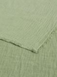 John Lewis Washed Cotton Bedspread, Myrtle Green