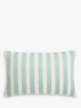 John Lewis Block Stripe Rectangular Cushion, Slate