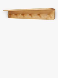 John Lewis Shaker 5 Hook Hanging Rack, FSC-Certified (Ash Wood), Natural