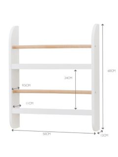 Great Little Trading Co Greenaway Mini Bookcase White Natural