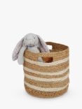 Great Little Trading Co Jute Storage Basket, Ivory/Natural