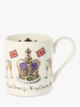 McLaggan Smith Madeleine Floyd King Charles III Coronation Bone China Mug, 300ml, White/Multi