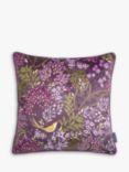 Sara Miller Song Birds Cushion, Plum