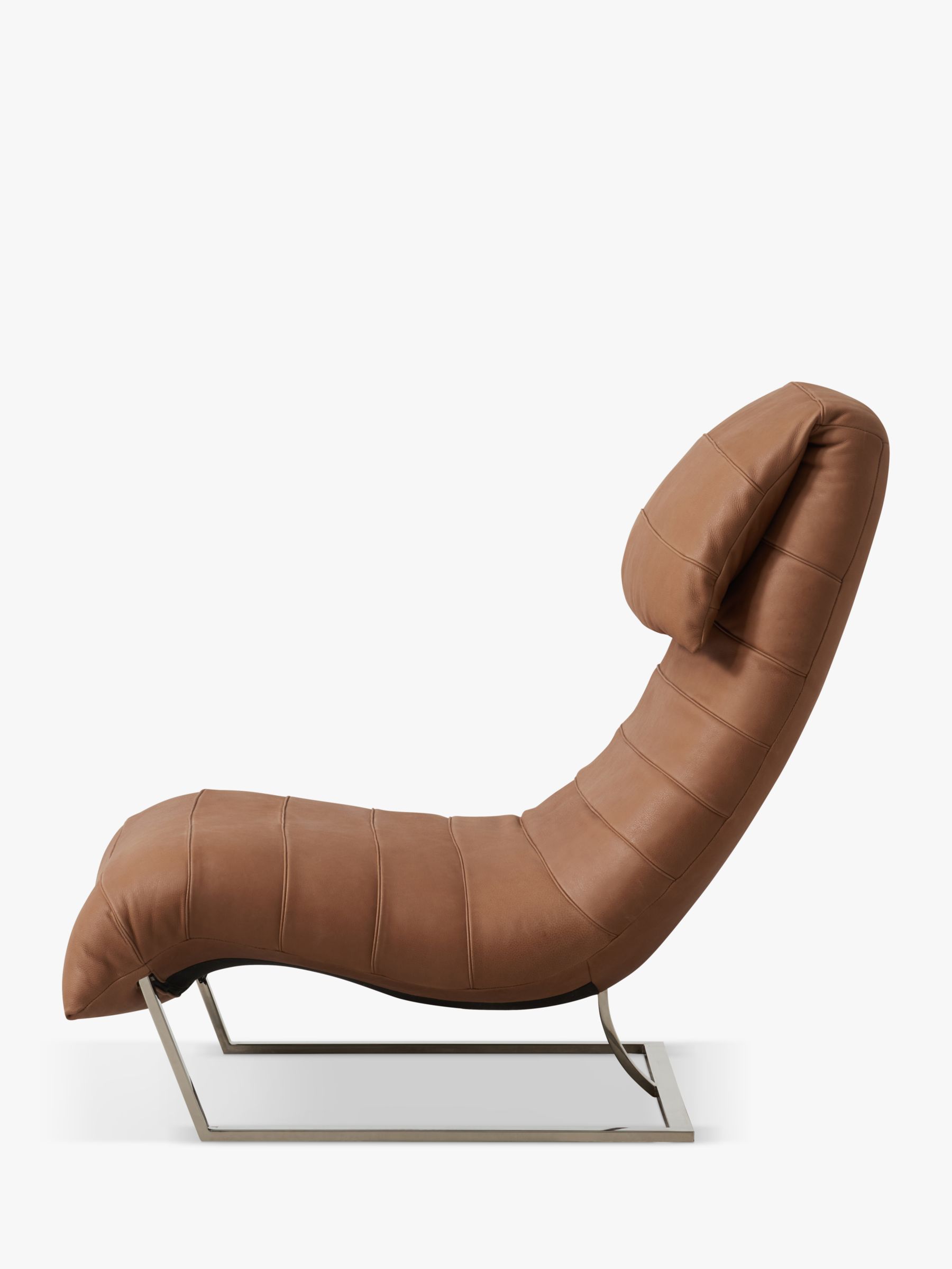 Halo Fold Leather Chair, Dark Leg, Hand Tipped Camel