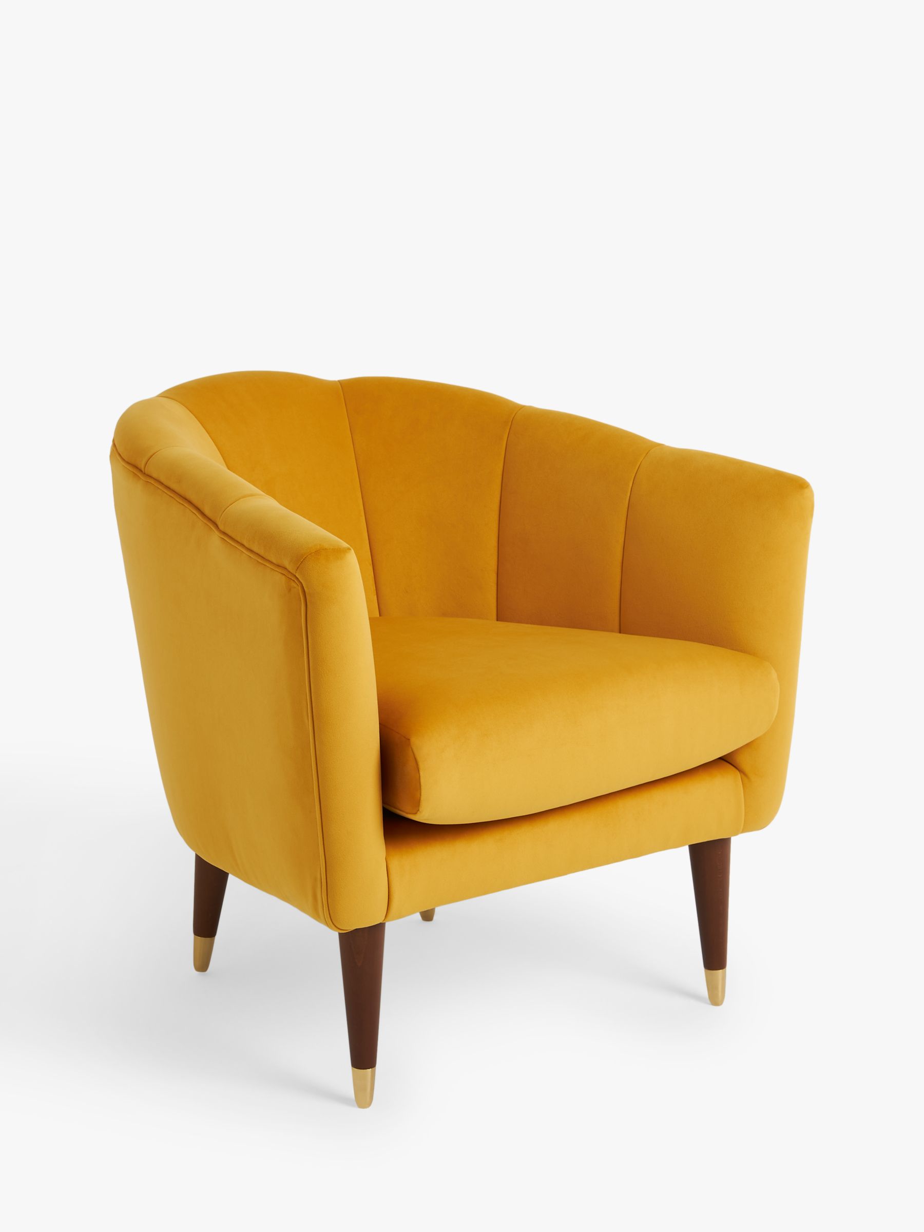 Enville Range, John Lewis + Swoon Enville Occasional Armchair, Dark Leg, Pumpkin