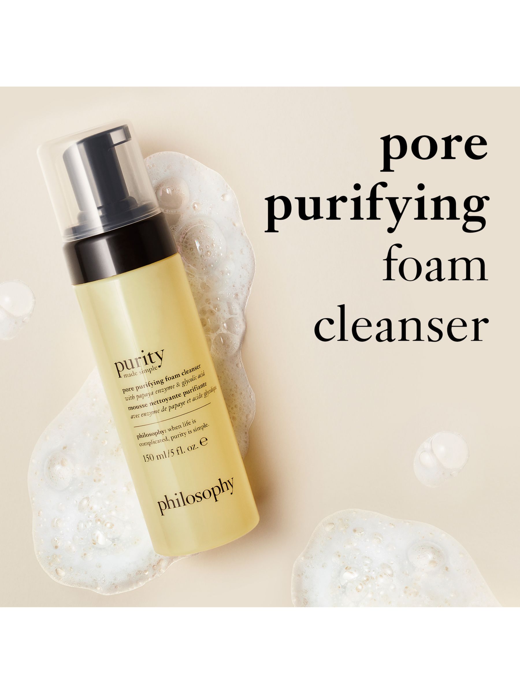 Philosophy Purity Made Simple Pore Purifying Facial Cleanser, 150ml 3