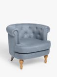 John Lewis ANYDAY Penny Tub Armchair, Light Leg, Grey Weave