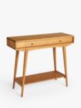John Lewis Wycombe 2 Drawer Console Table, Cherrywood