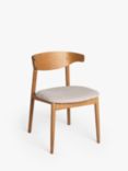 John Lewis Wycombe Upholstered Dining Chair, Ash