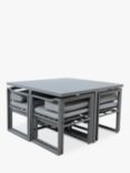 Menos by KETTLER Versa 8-Seat Garden Dining Table & Chairs Set, Grey