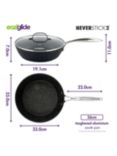 Eaziglide Neverstick2 Aluminium Non-Stick Saute Pan, 26cm