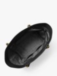 Michael Kors Westley Large Pebbled Leather Chain-Link Tote Bag, Black