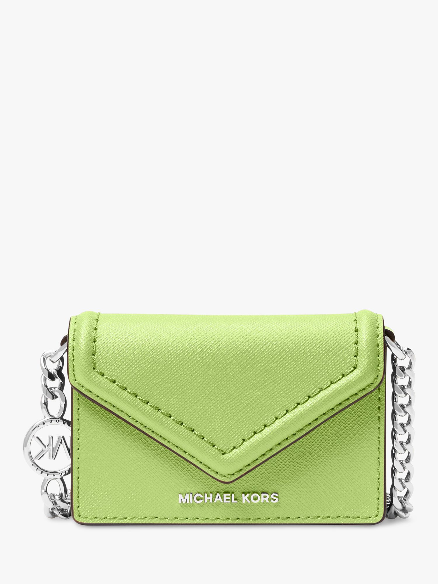 Michael kors card holder with chain hot sale