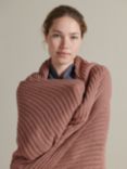 Bedfolk Knitted Throw, Rust