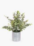 Floralsilk Artifical Eucalyptus in Tin Pot