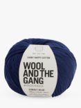 Wool And The Gang Shiny Happy Cotton Knitting and Crochet Yarn, 100g, Cobalt Blue