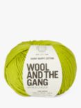 Wool And The Gang Shiny Happy Cotton Knitting and Crochet Yarn, 100g, Lime Green