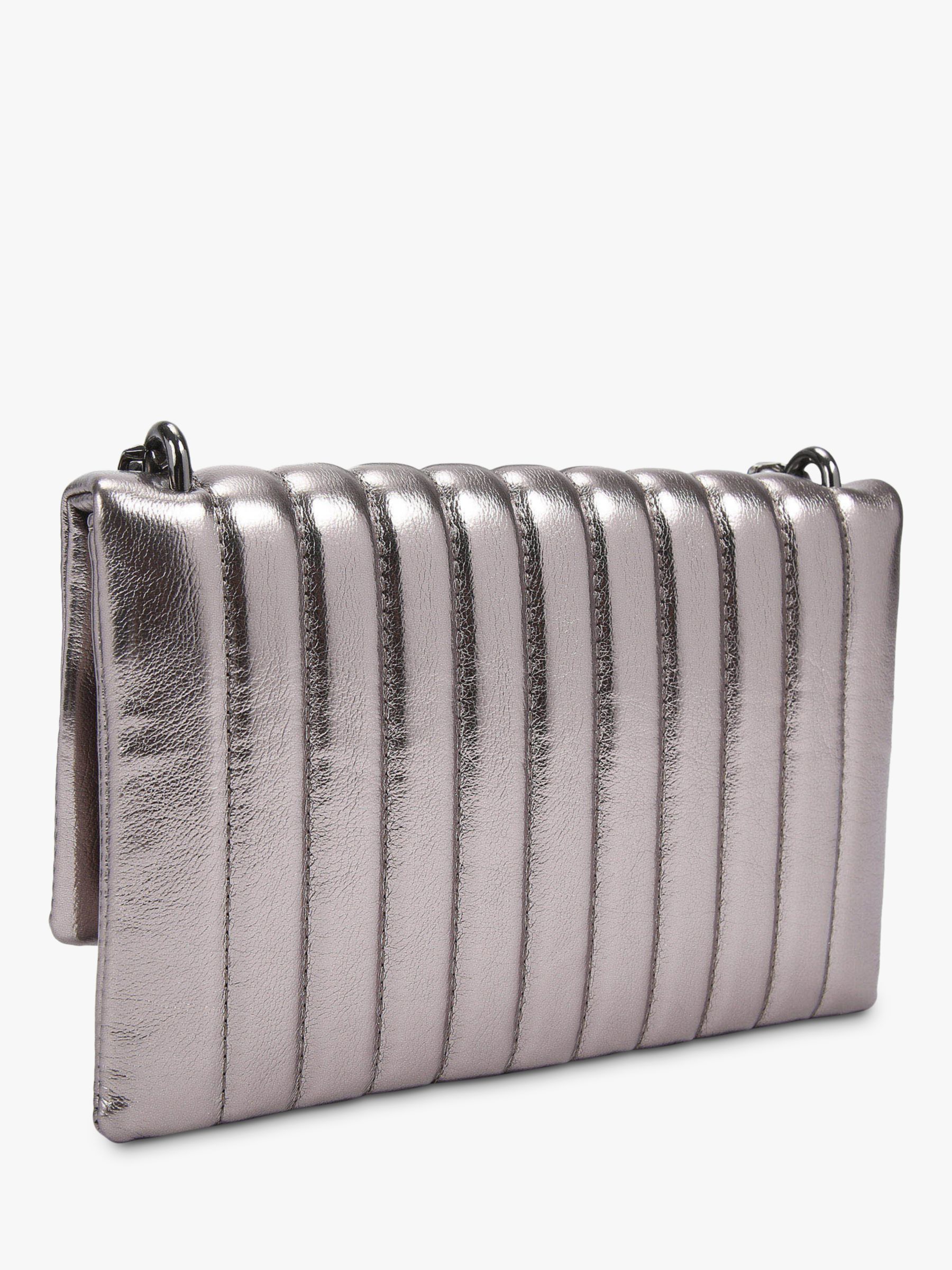 Gunmetal grey cheap clutch bag