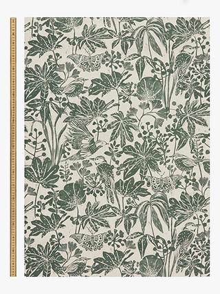 John Lewis Japonica Furnishing Fabric, Mrytle Green