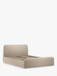 John Lewis ANYDAY Bonn Ottoman Storage Upholstered Bed Frame, Small Double, Saga Grey, Beige