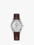 Citizen Women's Eco-Drive Date Leather Strap Watch