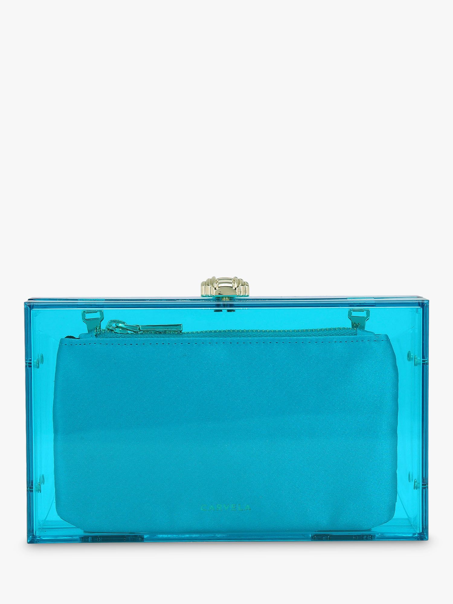 Buy Carvela Juicy Clutch Bag, Turquoise Online at johnlewis.com