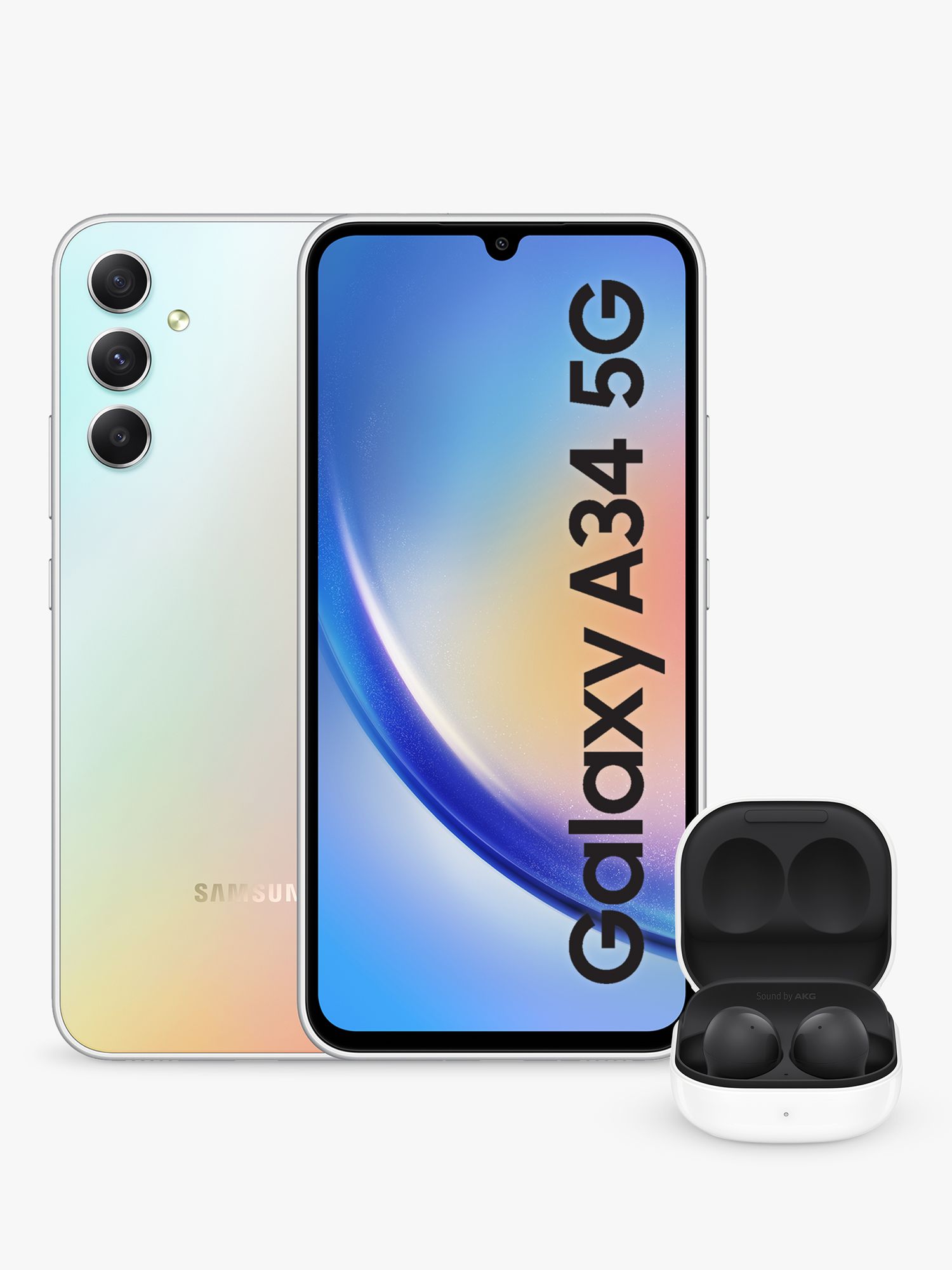 Sim Free A34 5G 256GB Phone - Silver by Samsung