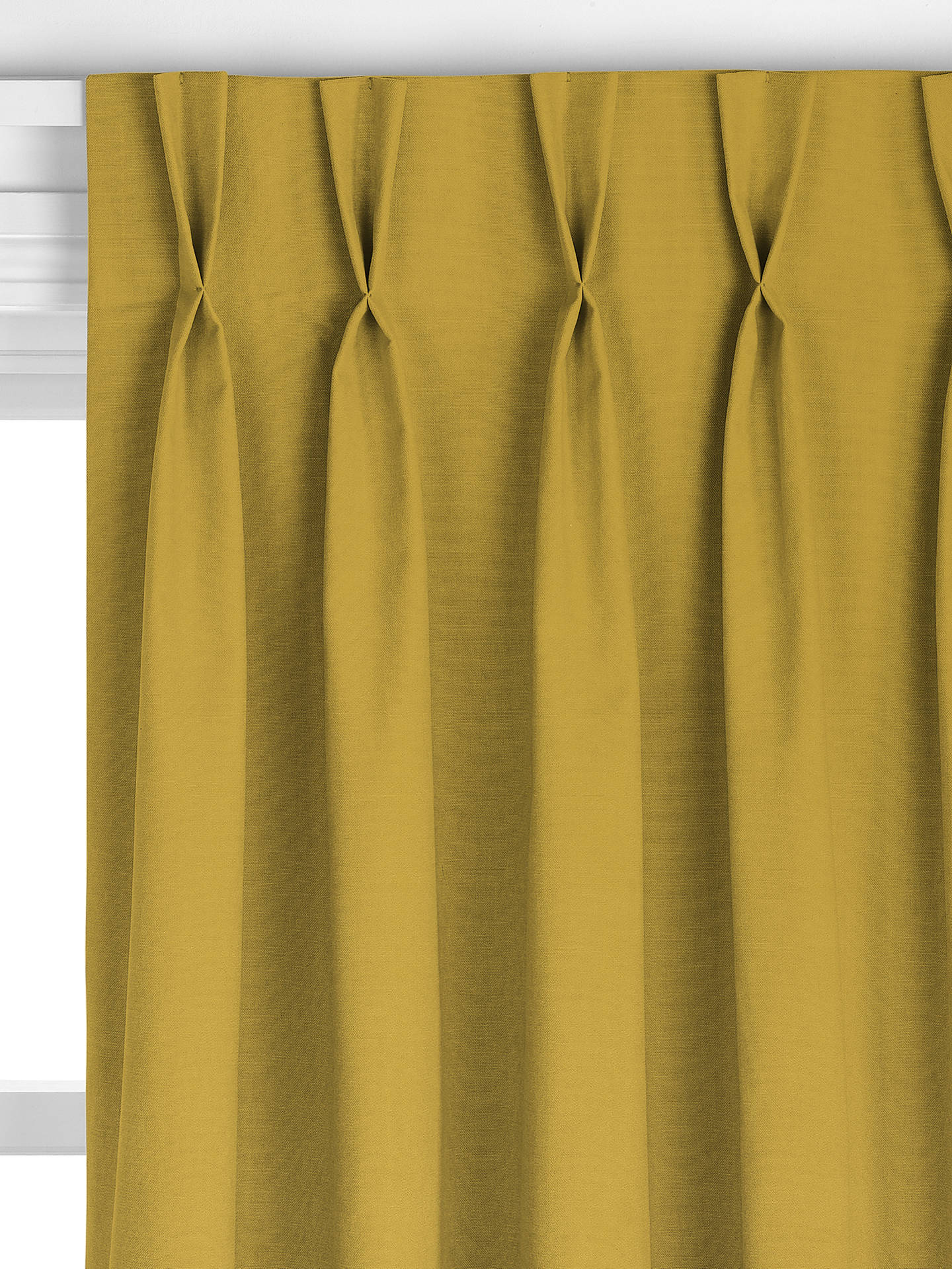 John Lewis Knitted Velvet Made to Measure Curtains, Honey