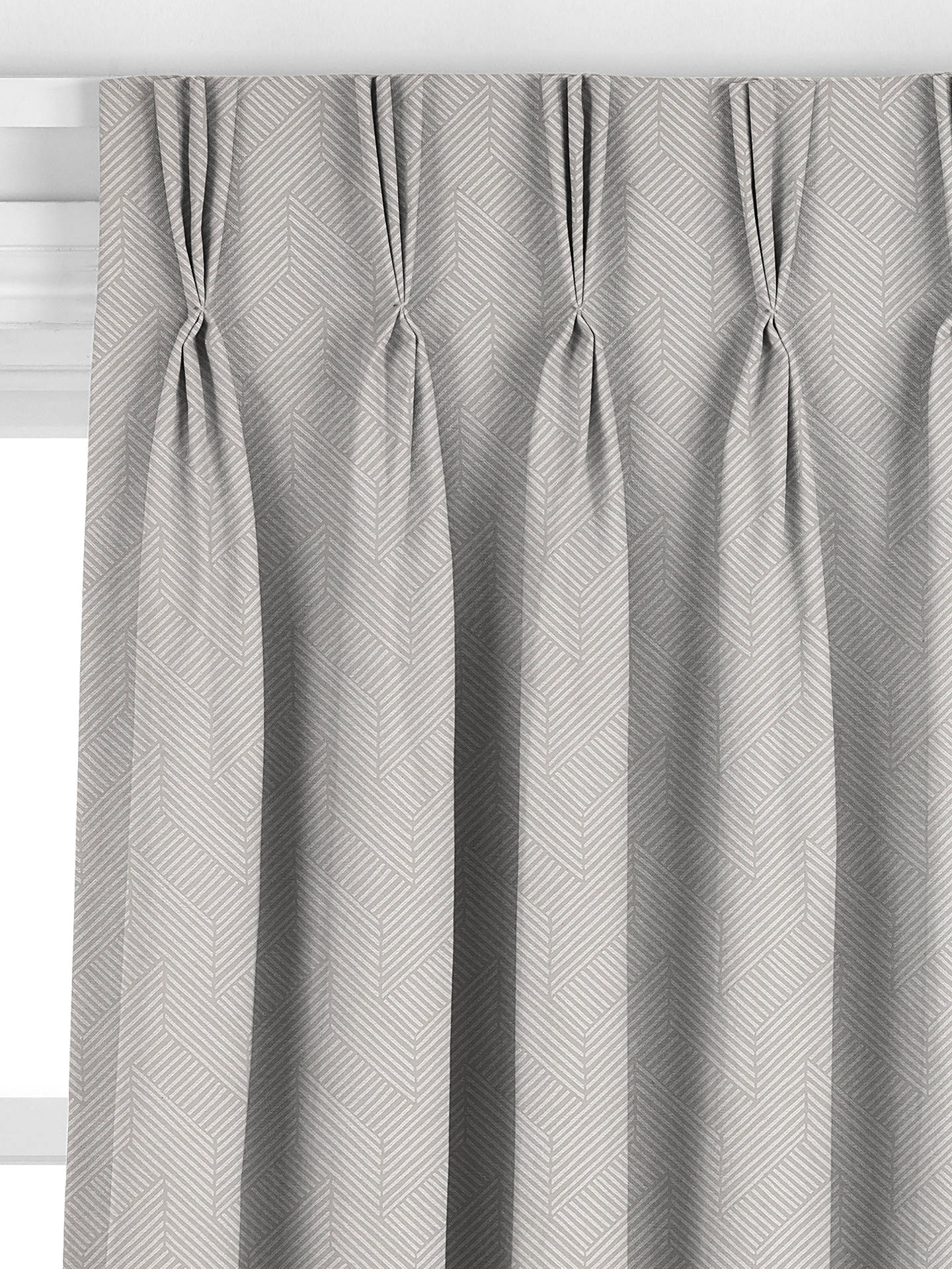 John Lewis Esher Made to Measure Curtains, Silver