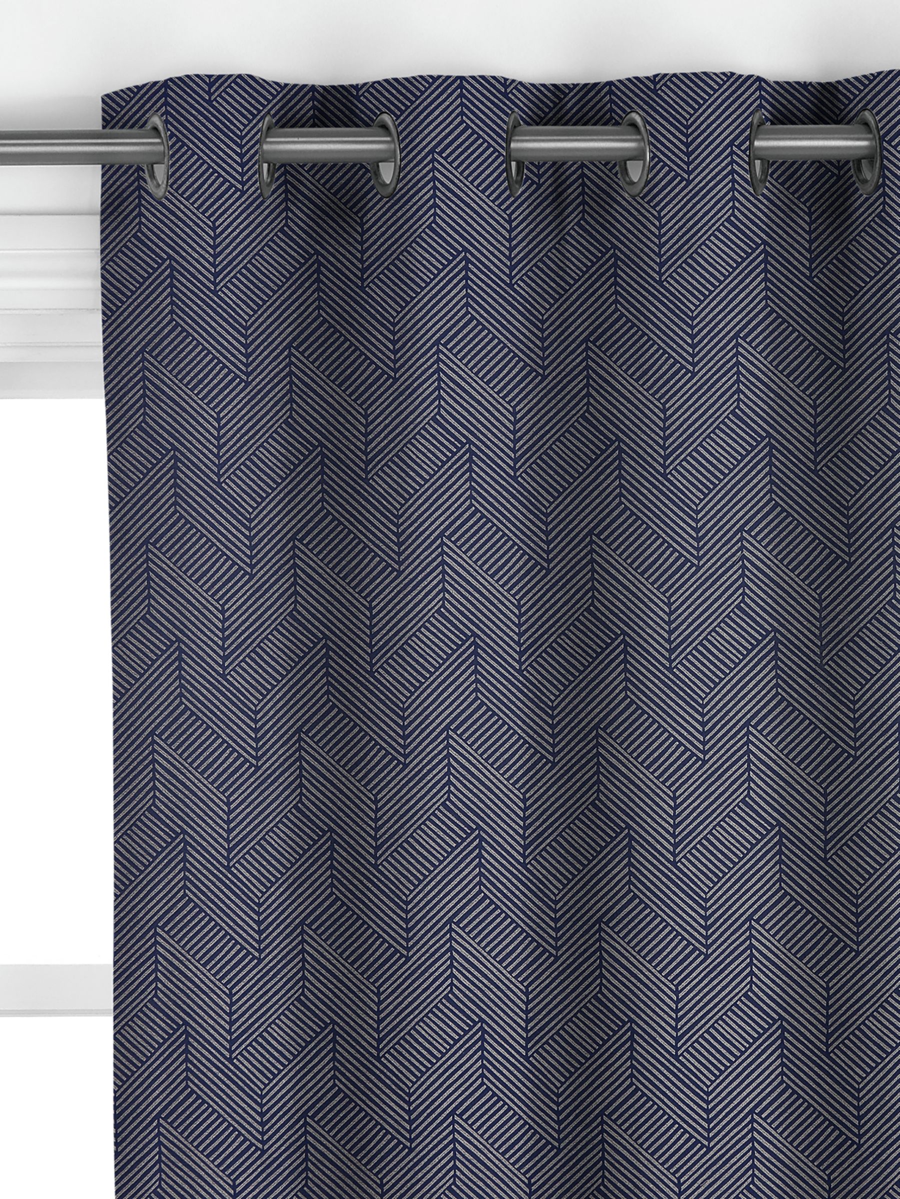 John Lewis Esher Made to Measure Curtains, Navy