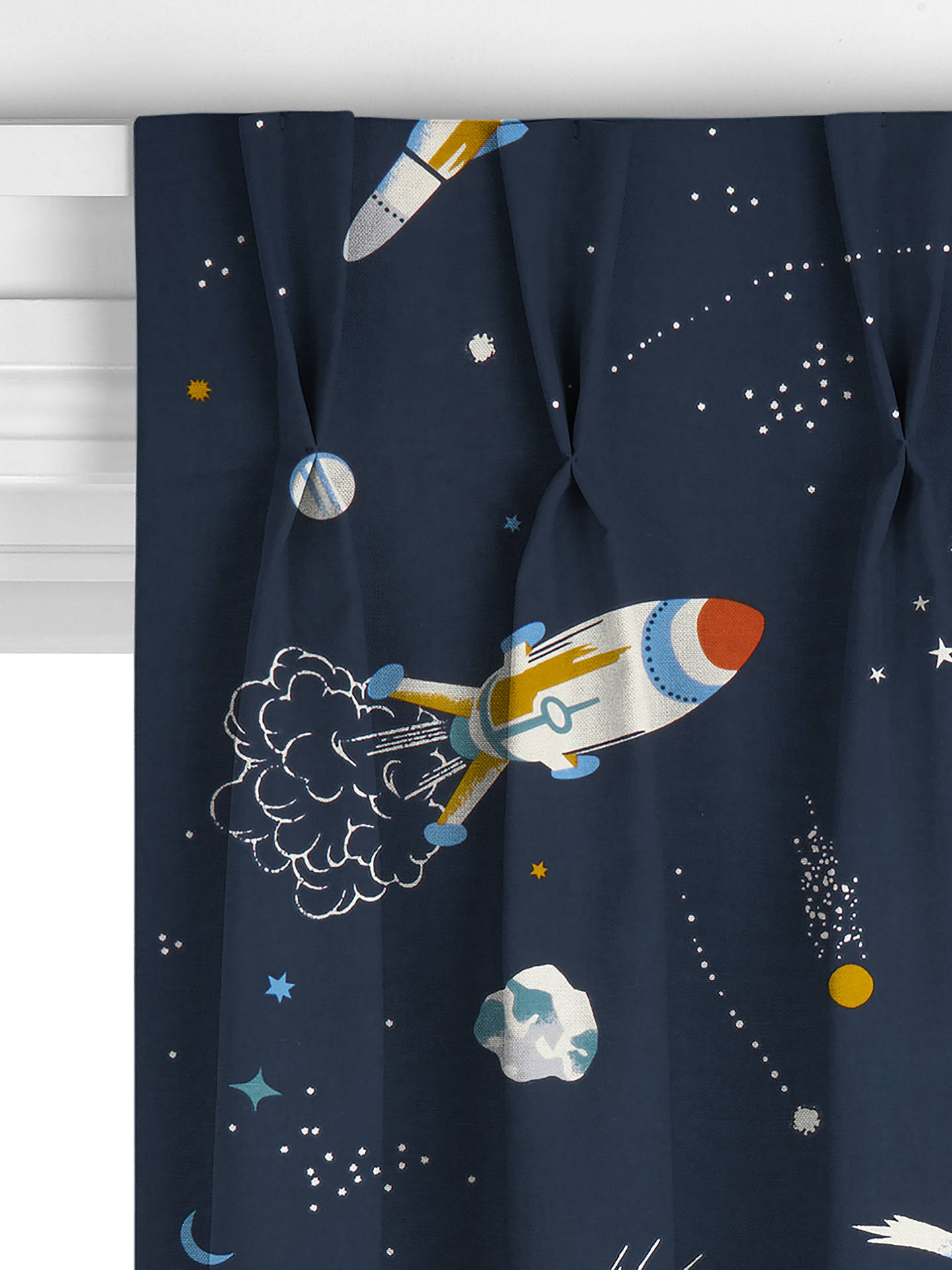 John Lewis Space Rockets Made to Measure Curtains, Multi